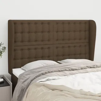 vidaXL Cabecero Con Orejas De Tela Gris Claro 147x23x118/128 Cm Vidaxl
