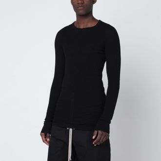 Rick Owens Black fitted long-sleeve T-shirt
