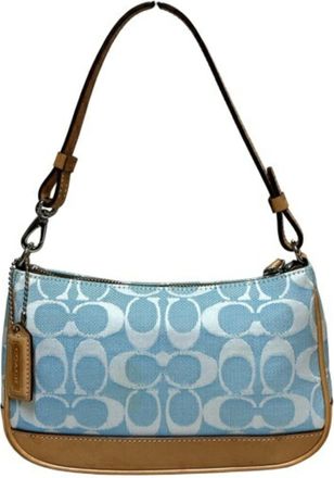 Coach Signature Signature Line Shoulder Bag (Pre-Owned)