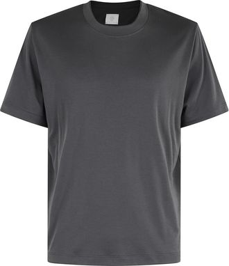 Eleventy Antraciet Ronde Hals T-Shirt - Heren - T-shirts - Grijs - S - Tops