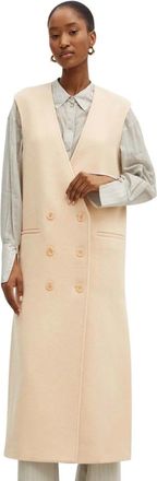 Patrizia Pepe Dames, Jassen, Beige, Maat: XS Wol