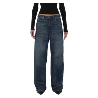 Haikure Jeans, Dames, Blauw, W27, Katoen, Wide Jeans