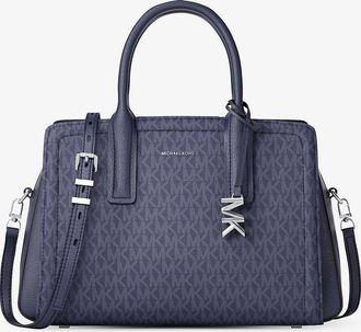 Michael Kors Laila Medium Signature Logo Satchel
