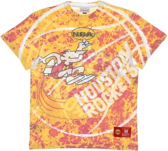 Mitchell & Ness NBA Jumbotron Tee Hardwood Classics - Heren - T-shirts - Veelkleurig - XL - Katoen - Tops