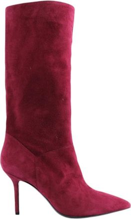 Guglielmo Rotta Camoscio Rubino - Dames - Laarzen met Hak - Rood - 39 EU - Schoenen