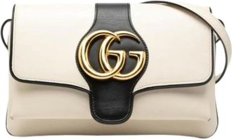 Gucci Pre-owned Cross Body Bags, female, White, Size: ONE SIZE Pre-owned GG Marmont Shoulder Bag