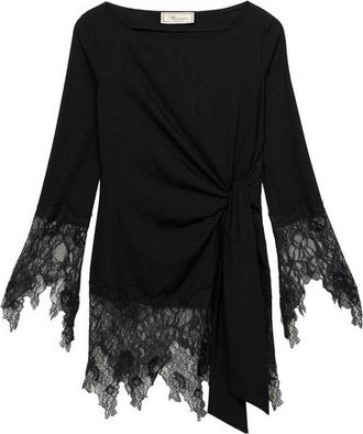 Blumarine Black Short Lace Dress