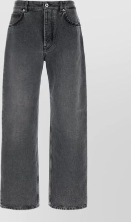 Loewe wide leg denim jeans belt loops pockets