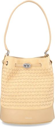 Zanellato Bucket Bags, female, Beige, Size: ONE SIZE Monda Musiva Suede