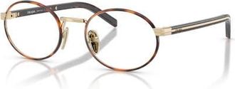 Prada 52mm Oval optical glasses in Tortoise at Nordstrom
