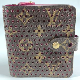 Louis Vuitton Monogram Fuchsia Pink Monogram Pink Monogram Perforated Wallet (Bi-Fold) (Pre-Owned)