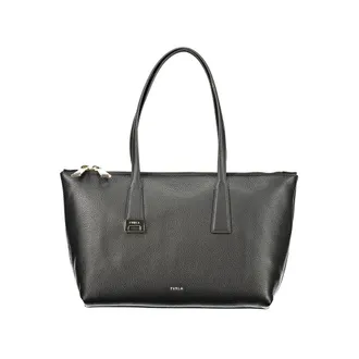 Furla Black Leather Womens Handbag