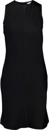 Ami Zwarte Rechte Korte Jurk - Dames - Korte kleedjes - Zwart - 2XS - Kleedjes