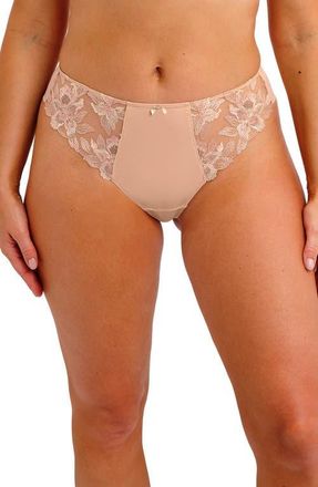 Fantasie Magdalena Lace Trim Thong in Natural Beige at Nordstrom, Size Xx-Large