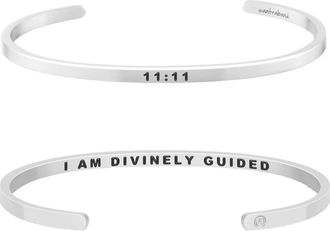 Mantra Angel Number 1111 bracelet in Silver at Nordstrom