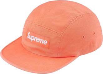 SUPREME SS26 Washed Chino Twill Camp Cap Light Orange SUP-SS26-1000-LHTORG