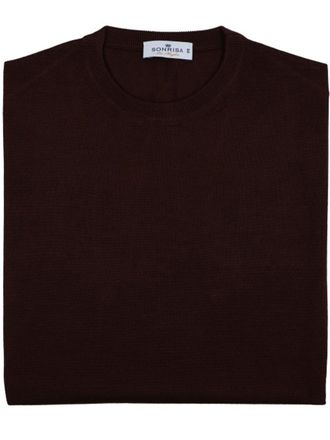 Sonrisa Burgundy Maglieria Classica Crew Neck Sweater