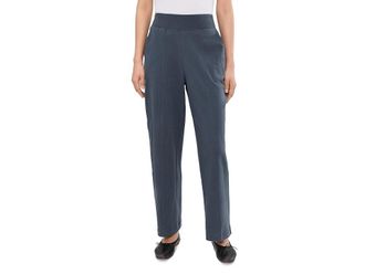 Pact Airplane Pintuck Wide Leg Pants Womens Casual Pants Steel Blue : XL 29, Cotton