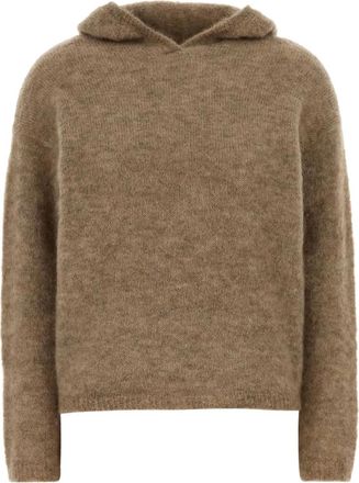 Max Mara Felpa con cappuccio e maniche lunghe - Marrone