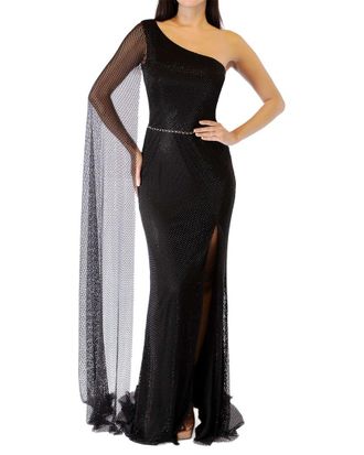 Terani Couture Solid Maxi Dress