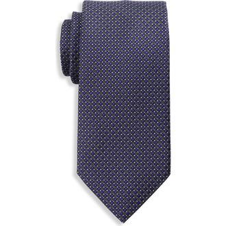Michael Kors Big & Tall Peregrine Mini Dotted Tie in Purple at Nordstrom, Size X-Large