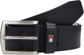 Tommy Hilfiger Mens New Denton 3.5 Leather Belt, Blue (Midnight), 43.3 inches
