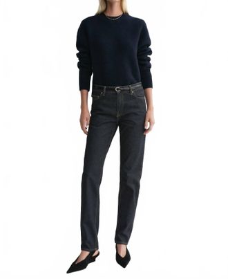Toteme Low Taper Denim Jeans In Slate