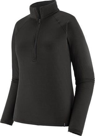 Patagonia Capilene Thermal Weight Zip-Neck Kunstfaserunterw&auml;sche f&uuml;r Damen | schwarz