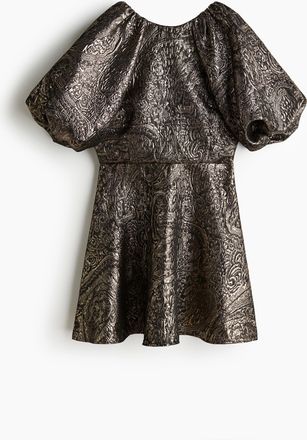 H&M Kleid mit Ballonärmeln - Schwarz