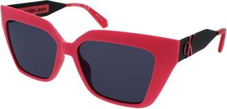 Calvin Klein Ladies Pink Rectangular Eyeglass Frames CKJ-CKJ22639S-675