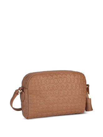 Tous bear-pattern leather cross-body bag - women - Leather - One Size - Brown