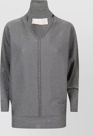 Circus Hotel ribbed turtleneck long-sleeve knitted top