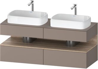 Duravit Qatego Consola Mueble Bajo Lavabo, 2 Extensiones, 2 - Duravit