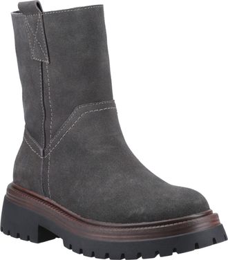 Hush Puppies Rebecca Suede WoMens Charcoal Boots - Size UK 4