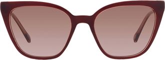 Fossil Brown Pink Shaded Cat Eye Ladies Sunglasses FOS 2131/S 0LHF/M2 54