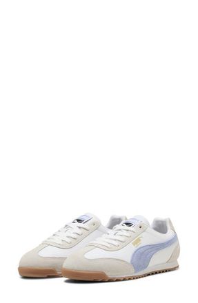 Puma Arizona Retro Sneaker in Puma White/Intense Lavender at Nordstrom, Size 8.5