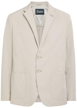 Herno Seersucker Blazer - Grey - 52 (UK42 / XL)