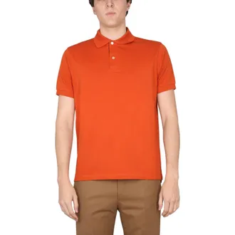 Paul Smith Katoenen Polo - Heren - Polos - Oranje - S - Katoen - Tops