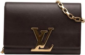 Louis Vuitton Pre-owned Clutches, female, Purple, Size: ONE SIZE Pre-owned Louise Chain GM