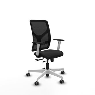 Piqueras y Crespo Silla De Oficina Piqueras Y Crespo Motilla Blanco Soporte Lumbar