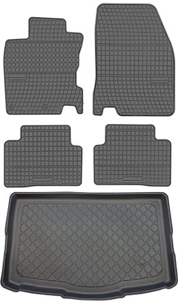 OEM Nissan Qashqai Ii J11 Crossover De Febrero De 2014 A 2021. Juego De Alfombrillas De Goma Para Coche Y Alfombrilla Para Maletero