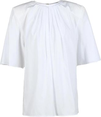 Alexandre Vauthier Katoenen Blouse - Dames - Blouses - Wit - S - Katoen - Overhemden