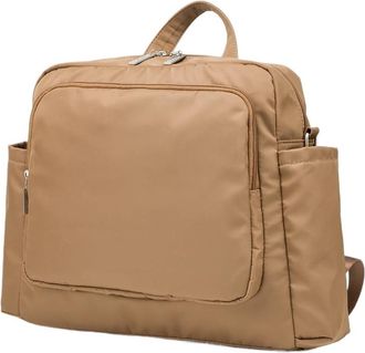 Generic Compatible For Waterproof Large Capacity Solid Polyester Backpacks Travel Bag(Tweed Gray)