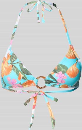 Banana Moon Banana Moon Bikini-Oberteil im Allover-Look Modell MINEW MOOREA in Aqua, Gr&ouml;&szlig;e XL