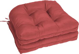 Puredown Peace Nest Outdoor 2 Pack 6 Thick Tufted Wicker Seat Cushion Sets Waterproof