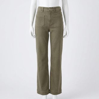 Faherty Stretch Terry Patch Pocket Pant In Coastal Sage