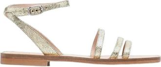 Scarosso Sarah Sandalen - Dames - Sandalen - Geel - 40 EU - Leer - Schoenen