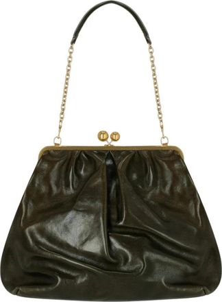 Max Mara Pasticcino Mirte Clutch Tas - Dames - Clutches - Groen - ONE Size - Leer - Tassen