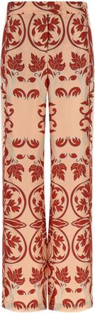 F.R.S. For Restless Sleepers Elena Pants - Dames - Wijde Broeken - Veelkleurig - XL - Satijn - Broeken