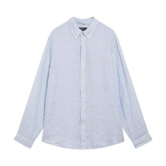 Polo Ralph Lauren Camicia Button-Down a Righe in Lino - - Shirts - Uomo - Blu - M